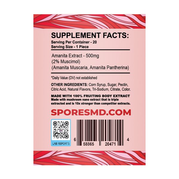 Amanita Microdose Mushroom Gummies 10,000mg Best Price