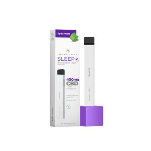 Sky Wellness - CBD Vape - CBN & Melatonin Sleep Disposable Pen - Spearmint - 400mg Best Price