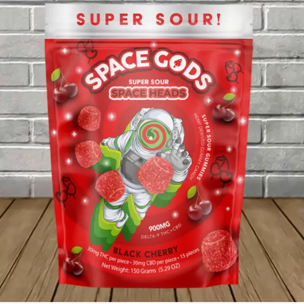 Space Gods Super Sour Space Heads Gummies 900mg Best Price