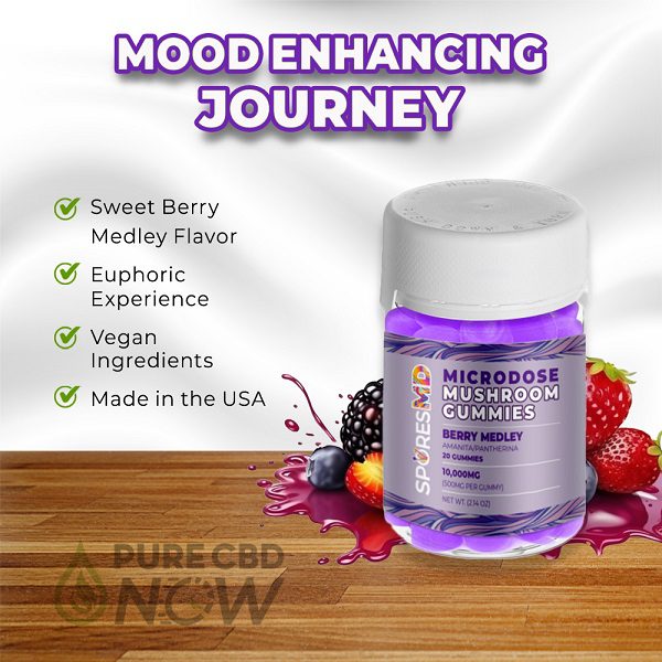 Amanita Microdose Gummies 10,000mg – Berry Medley Best Price