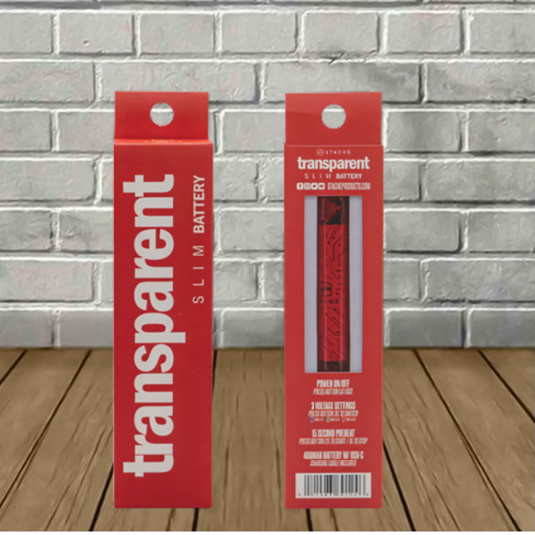 Stache Transparent Slim 510 Thread Battery Best Price