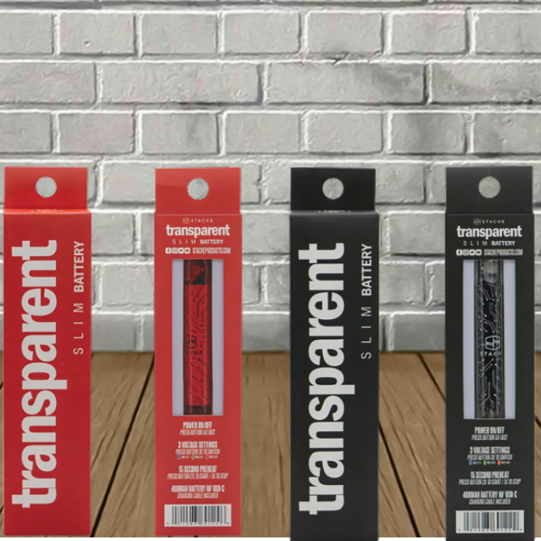 Stache Transparent Slim 510 Thread Battery Best Price