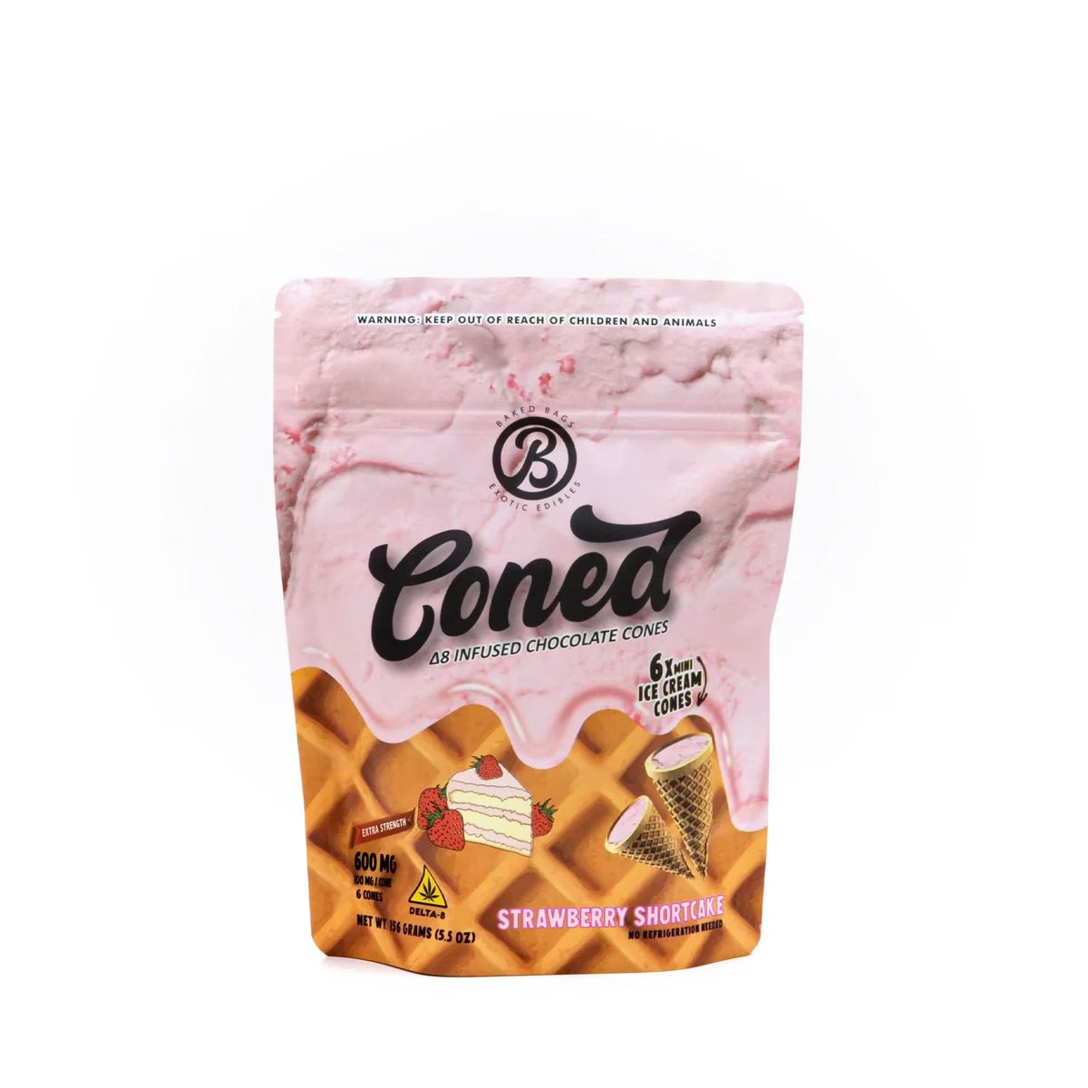 Baked Bags Delta 8 THC Chocolate Cones – 600mg Best Price