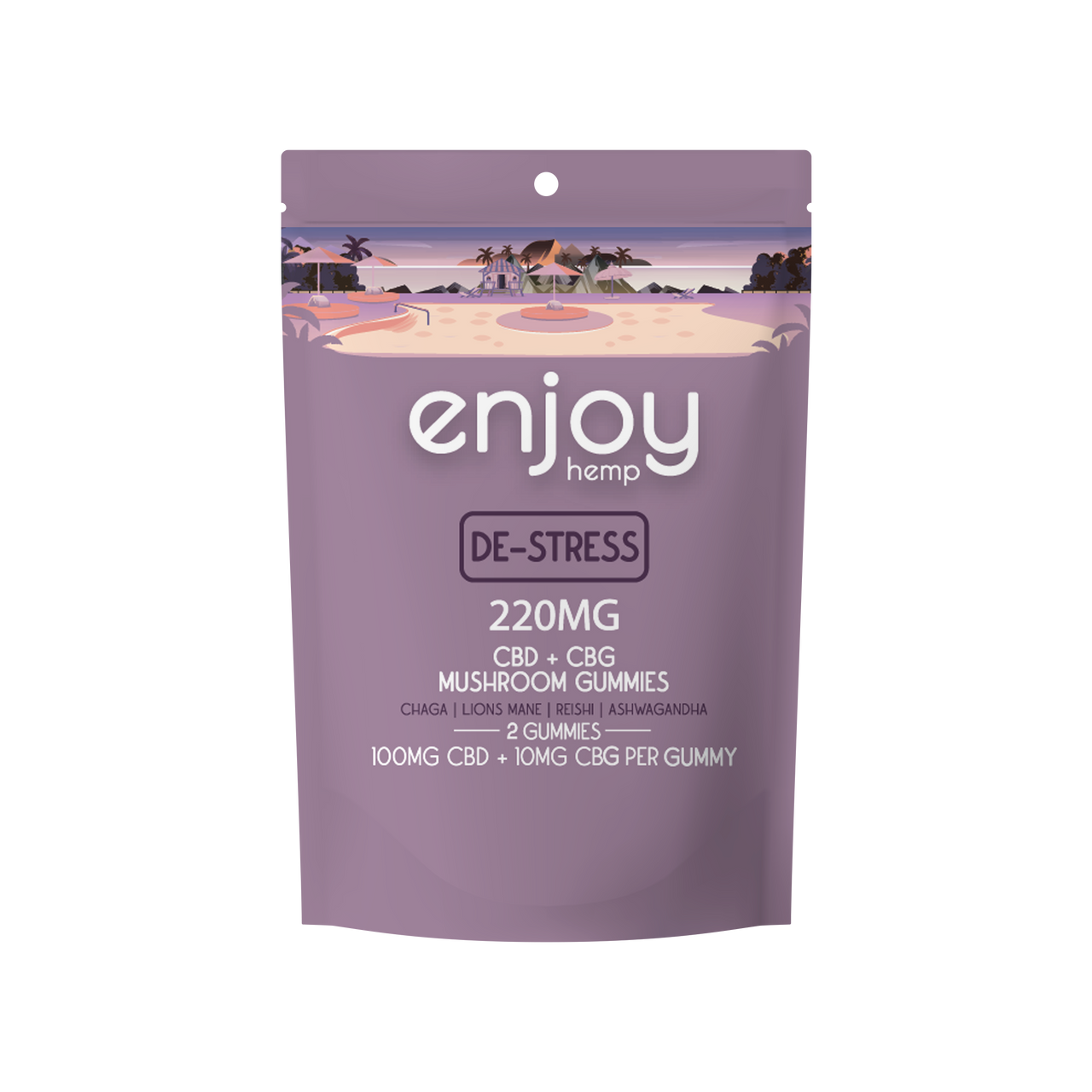 Enjoy Hemp CBD+Mushroom Gummies For De-Stress - Full Spectrum CBD + CBG + Mushrooms + Ashwagandha Best Price