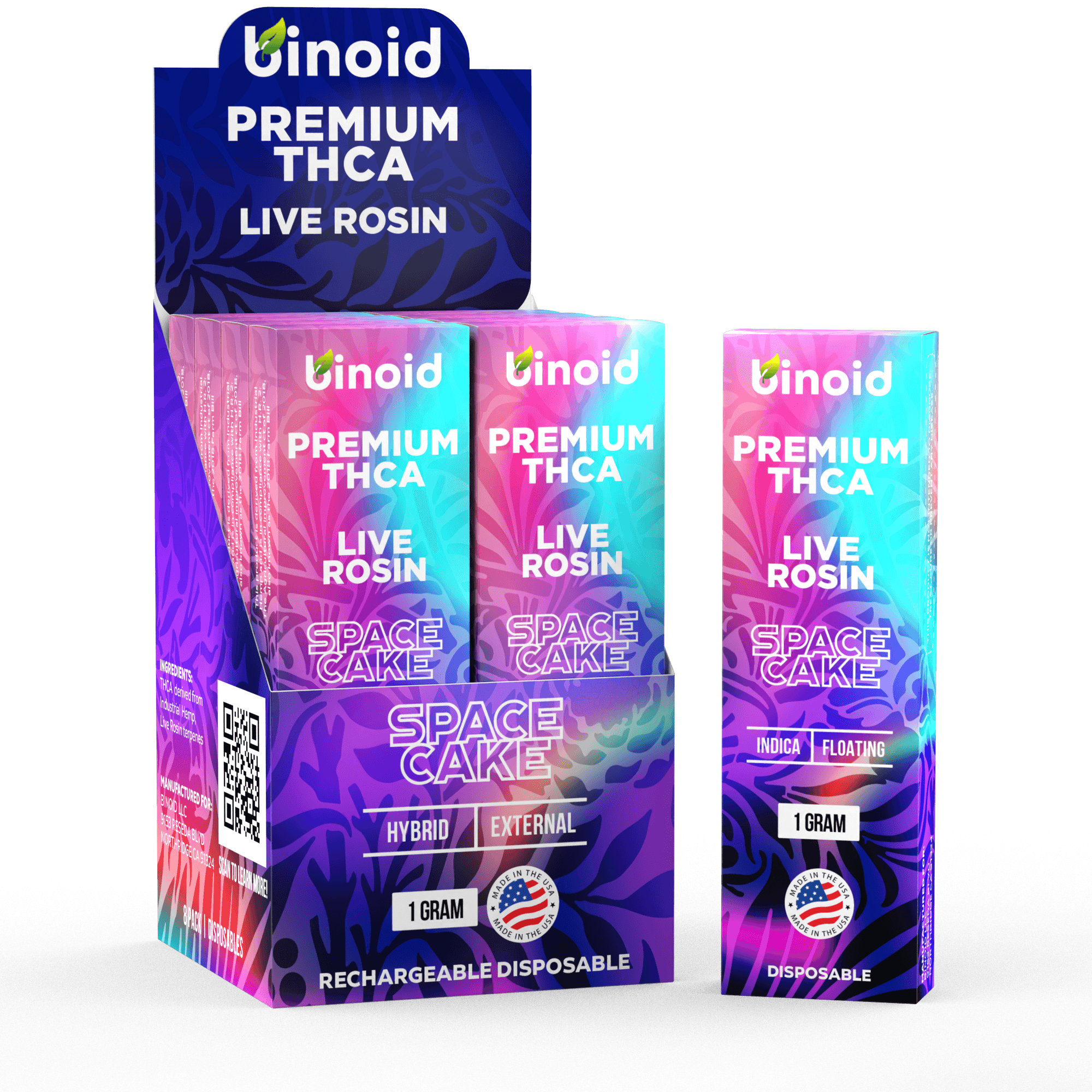 Binoid 1 Gram THCA Disposable Vapes – Live Rosin Best Price