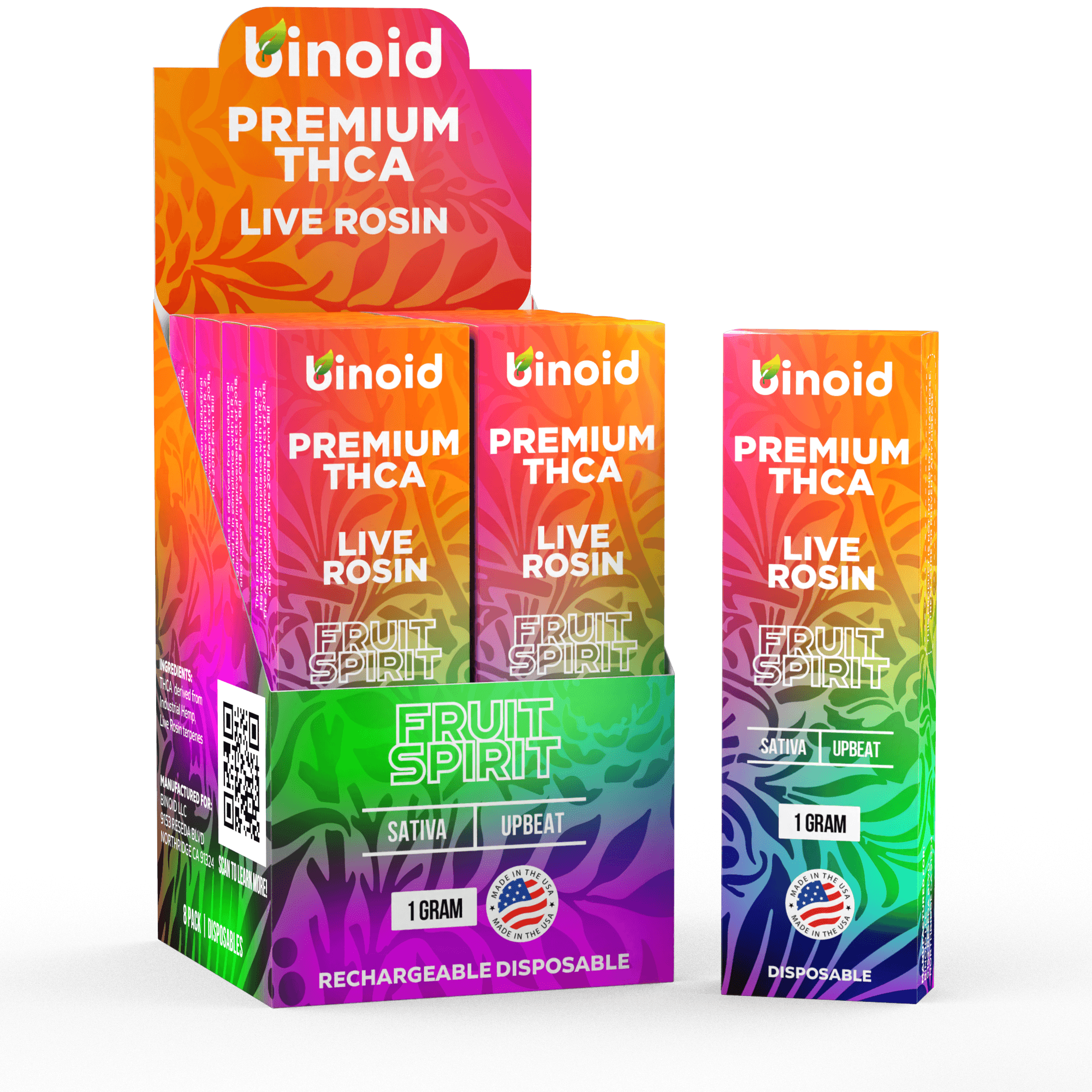 Binoid 1 Gram THCA Disposable Vapes – Live Rosin Best Price