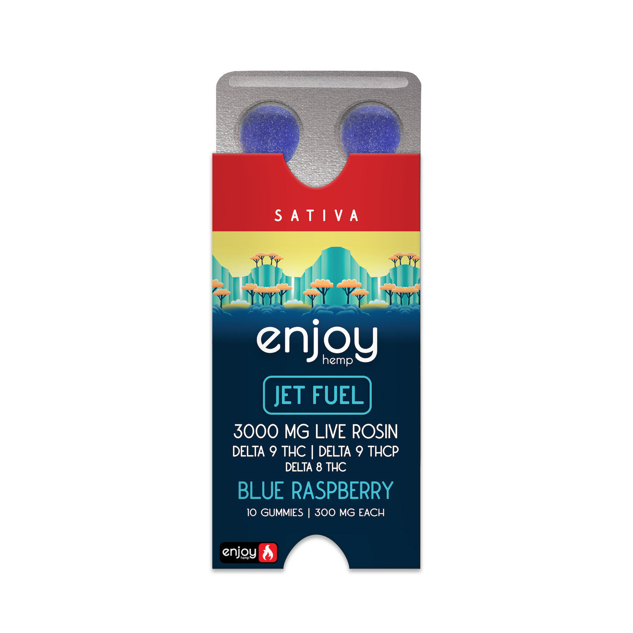 Enjoy Hemp Jet Fuel 3000mg Gummies (300 mg Each | THCP+D9+D8 | 10 Gummies) Best Price