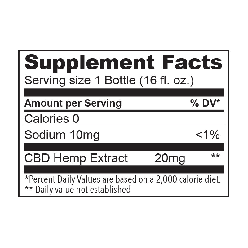 The Hemp Division Focus Case of 12 - Yerba Mate, Yaupon & Mint - 20 MG CBD Best Price