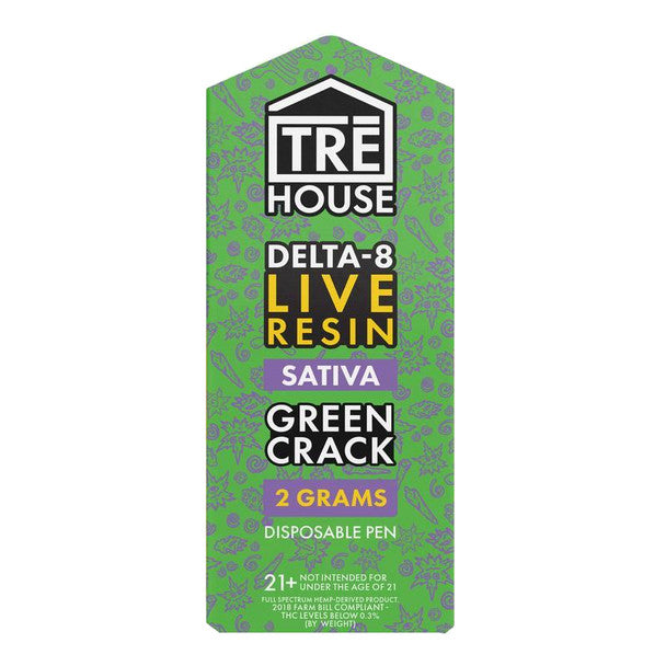 TRE House D8 Live Resin Disposable Vape Pen - Green Crack (2g) Best Price
