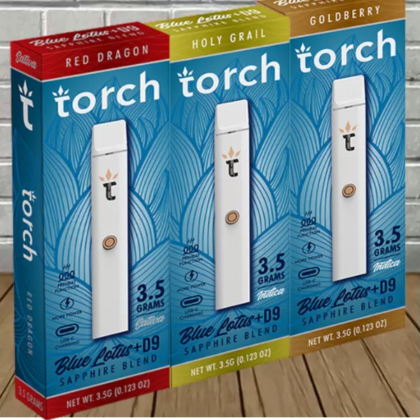Torch Blue Lotus + D9 Sapphire Blend Disposable 3.5g Best Price