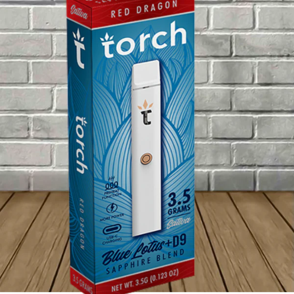 Torch Blue Lotus + D9 Sapphire Blend Disposable 3.5g Best Price