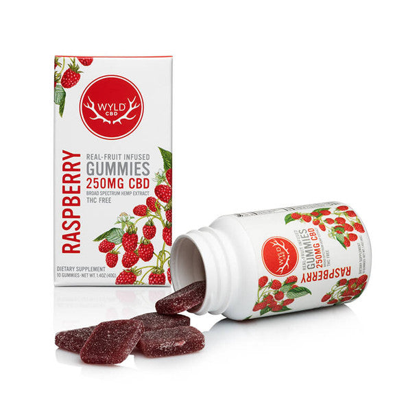 WYLD CBD Edible RASPBERRY Gummies 25MG Best Price