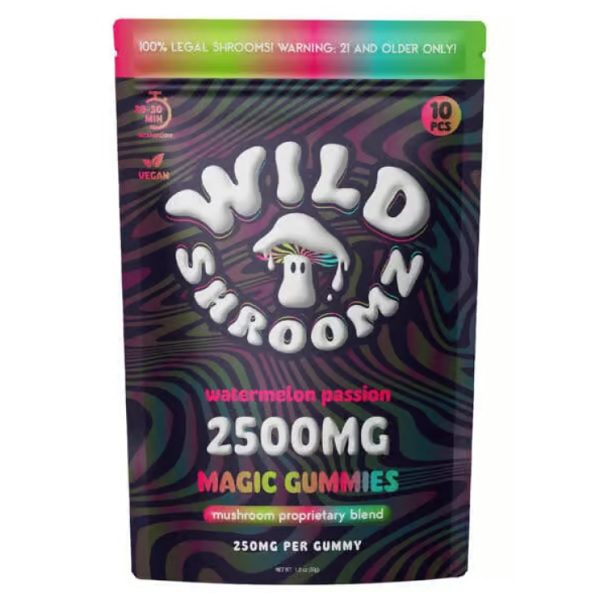 Wild Orchard Wild Shroomz Mushroom + Delta 9 Gummies 2500mg or 7500mg Best Price