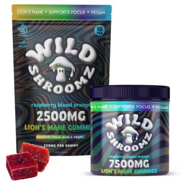 Wild Orchard Wild Shroomz Mushroom + Delta 9 Gummies 2500mg or 7500mg Best Price