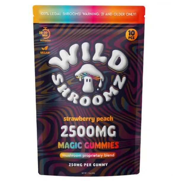 Wild Orchard Wild Shroomz Mushroom + Delta 9 Gummies 2500mg or 7500mg Best Price