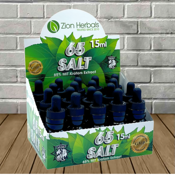 Zion Herbals 65 Salt 65% Liquid Kratom Extract 15ml Best Price
