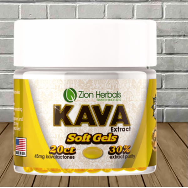 Zion Herbals Kava Extract Soft Gels 20ct Best Price