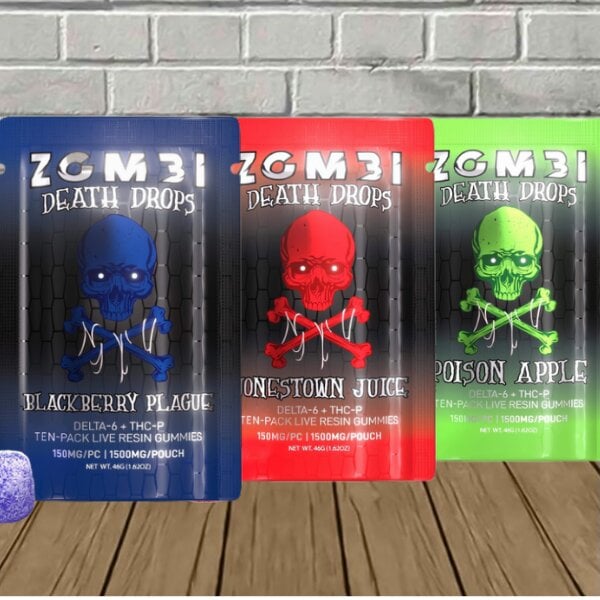 Zombi Death Drops Gummies D6 + THCP 1500mg Best Price