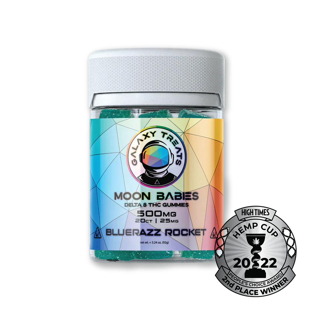 Galaxy Treats Bluerazz Rocket D8 Gummies (20ct) Best Price