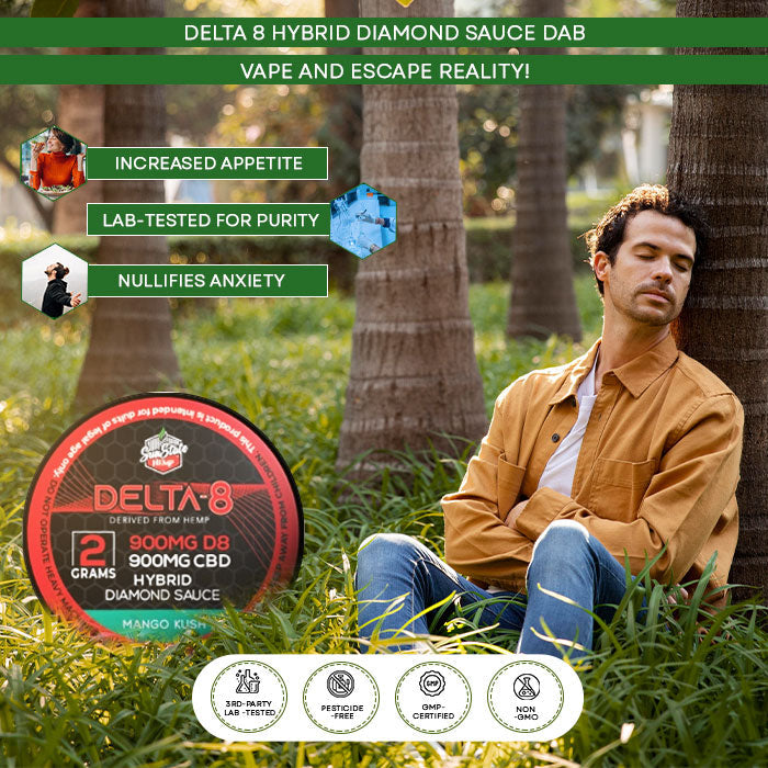 Sun State Hemp Delta-8 THC Diamond Sauce - Dab Best Price