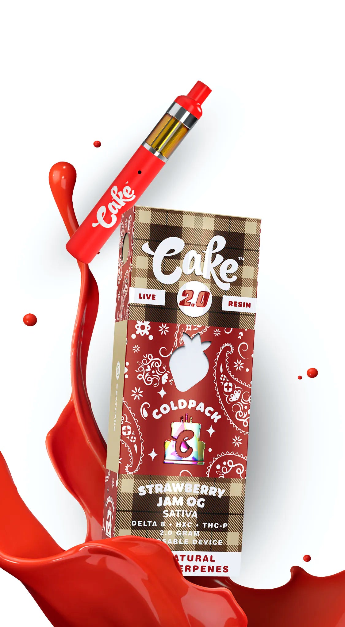 Cake 2.0 Coldpack D8 + HXC + THCP Disposable Vapes (2g) Best Price