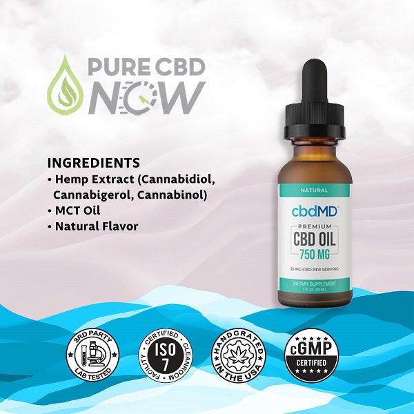 cbdMD Premium CBD Oil Tincture Drops 30mL Best Price
