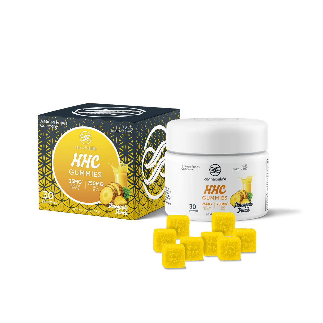 Cannabis Life Pineapple Punch HHC Gummies - (30ct) 750mg Best Price