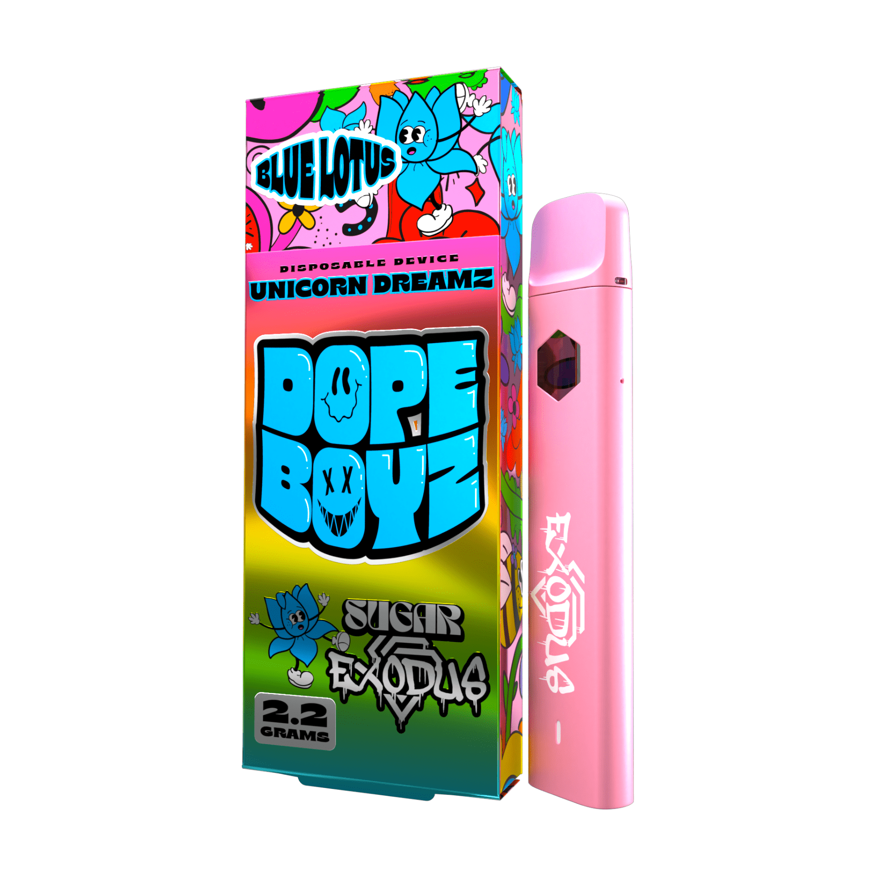 Sugar Exodus Dope Boyz Blue Lotus Disposables (2.2g) Best Price