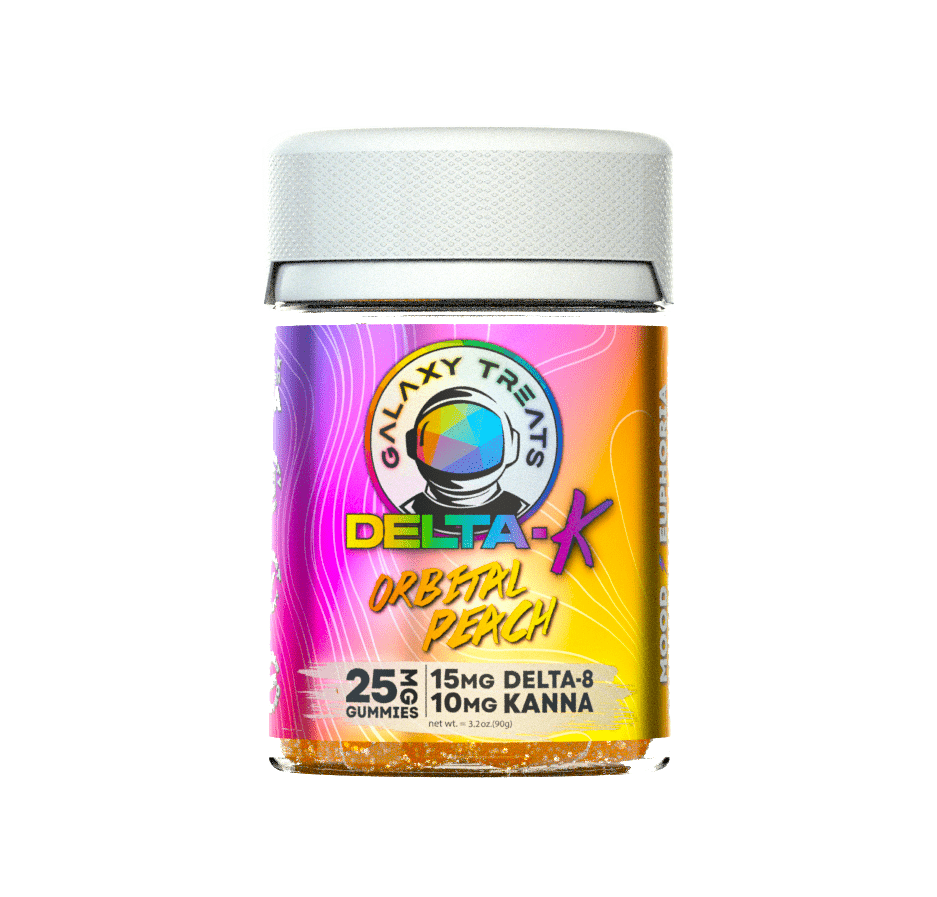 Galaxy Treats Orbital Peach Delta K Gummies (20ct) Best Price
