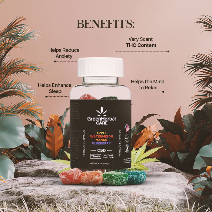 Green Herbal Care GHC Broad Spectrum CBD Gummies Best Price
