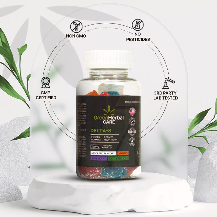 Green Herbal Care GHC Delta-8 THC Gummies (Assorted) Best Price