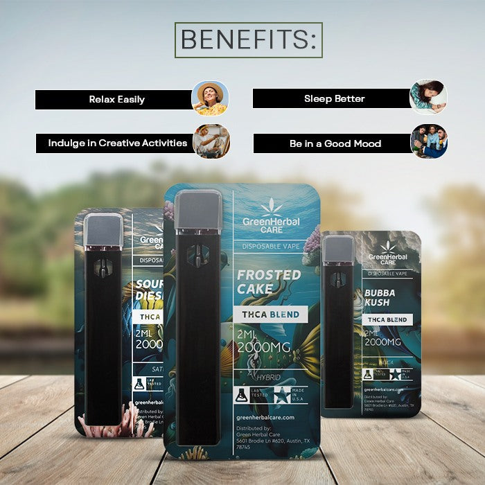 Green Herbal Care GHC THCA Blend Disposable Vape Best Price
