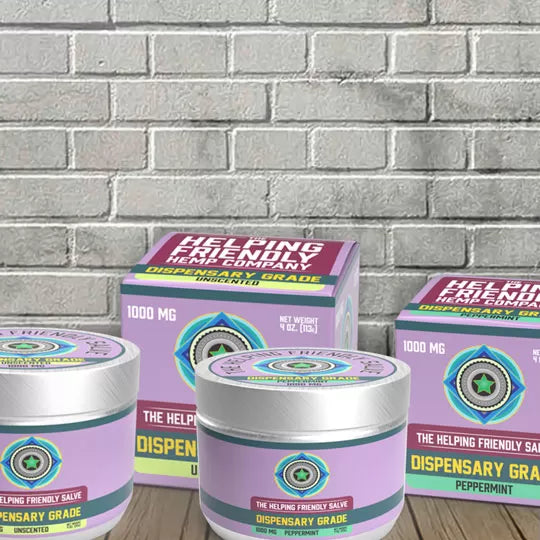 Helping Friendly Hemp Dispensary Grade THC Salve 1000mg Best Price