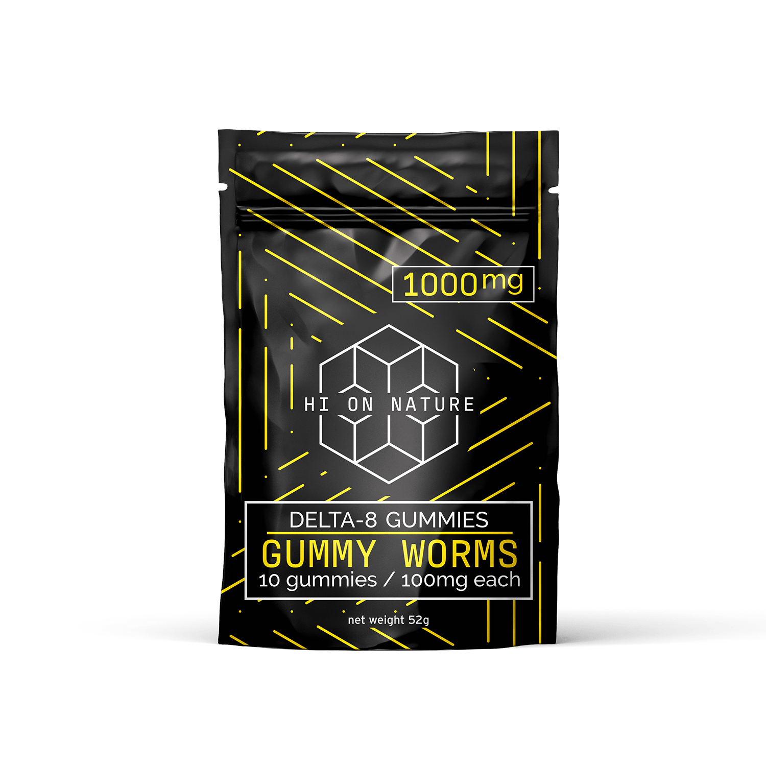 Hi On Nature 1000mg DELTA 8 GUMMIES - GUMMY WORMS Best Price