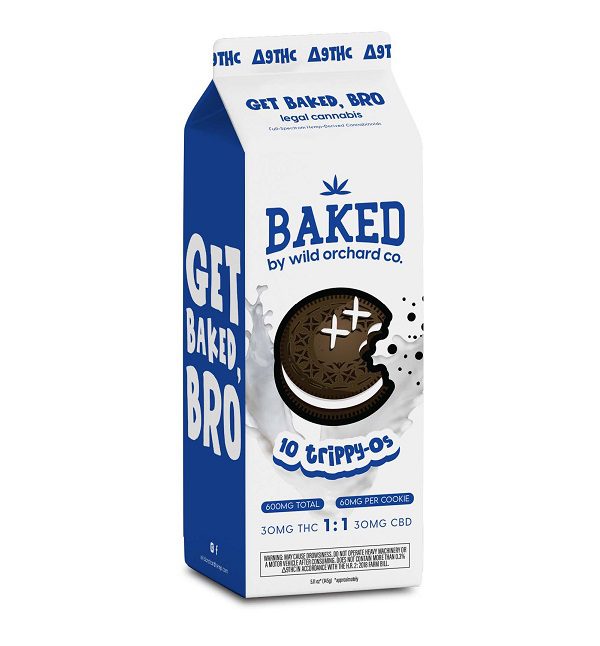 Wild Orchard Baked Delta-9 Trippy-Os Cookies 30MG THC + 30MG CBD Best Price