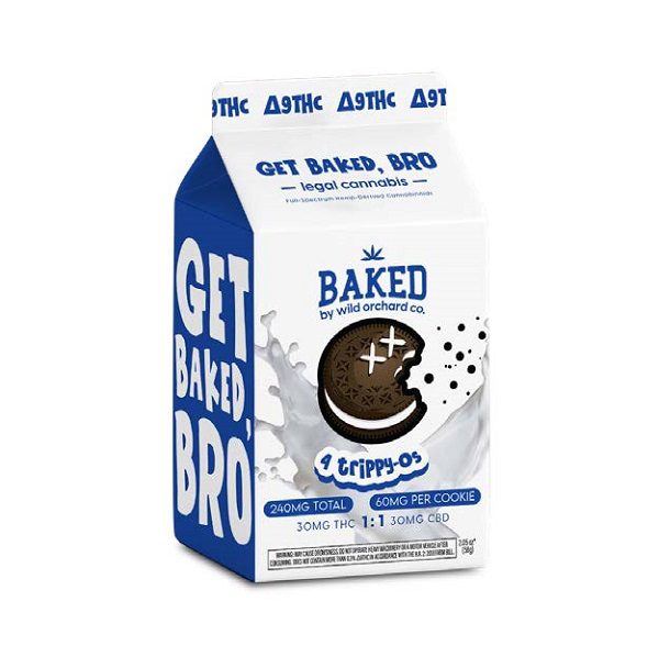 Wild Orchard Baked Delta-9 Trippy-Os Cookies 30MG THC + 30MG CBD Best Price