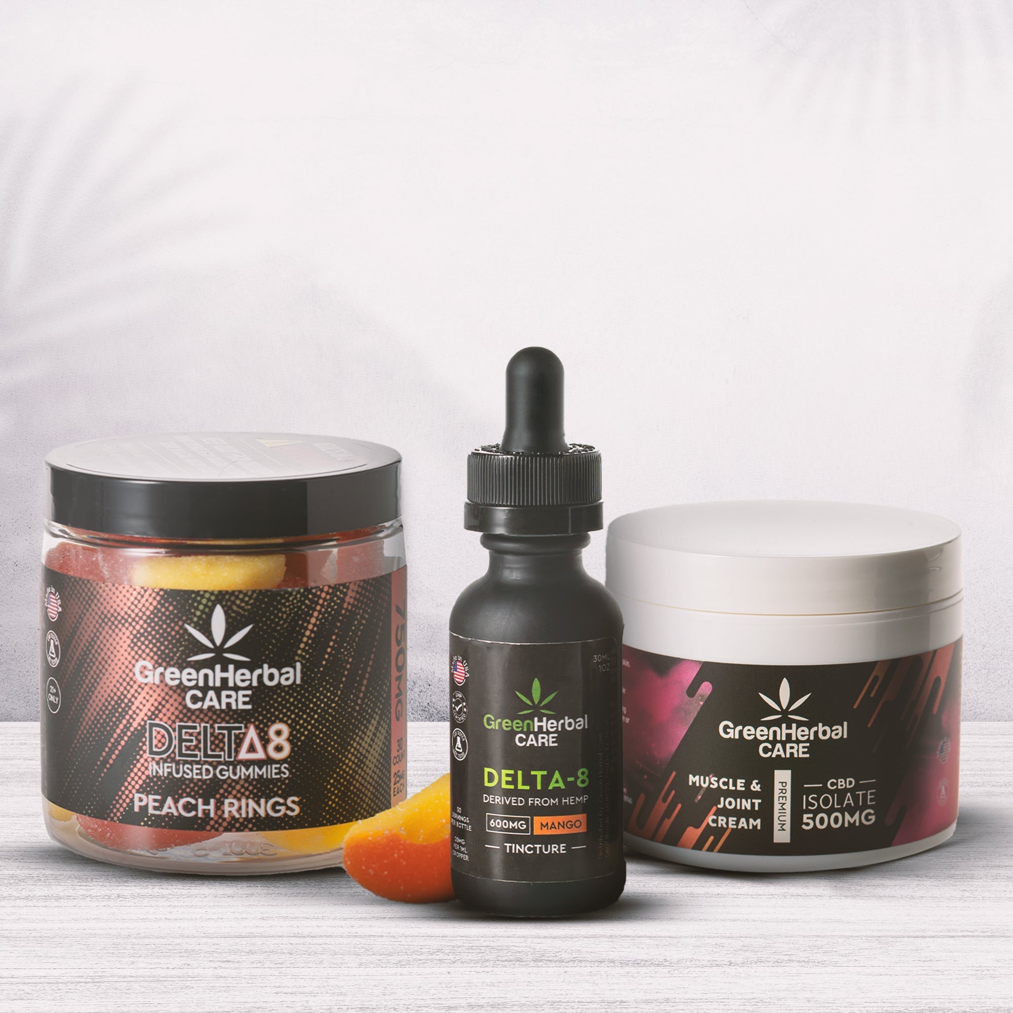 Green Herbal Care THC Comfort Care Collection Bundles Gummies Oils Cream Best Price