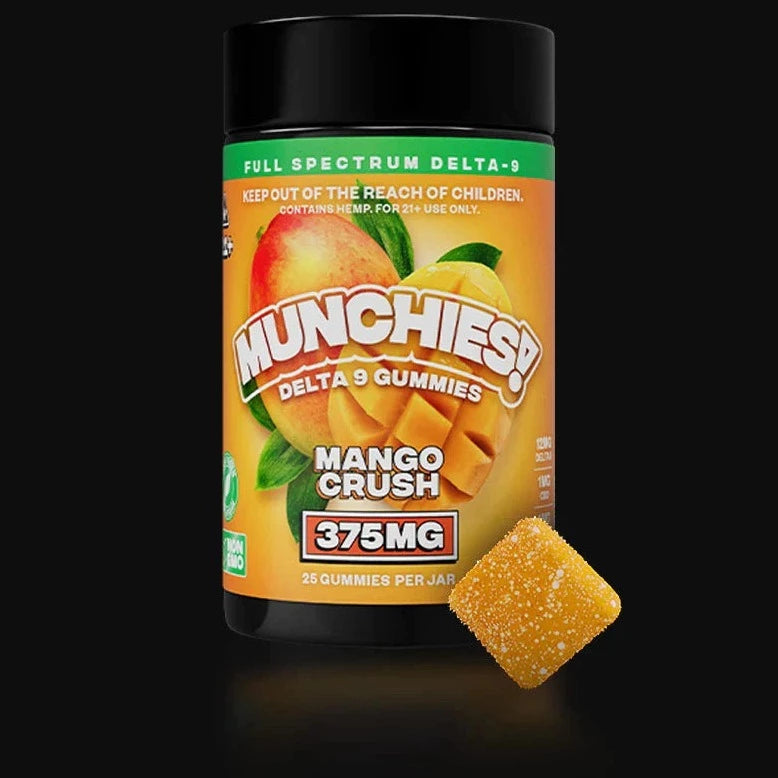 Delta Munchies Mango Crush Delta 9 Gummies 375mg/600mg Best Price