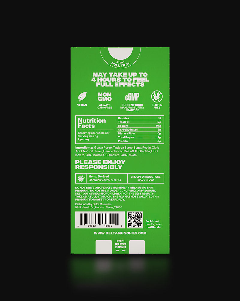 Delta Munchies Apple Berry Nectar 1000mg Delta 9 Gummies Best Price