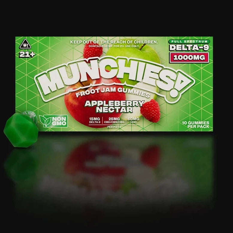 Delta Munchies Apple Berry Nectar 1000mg Delta 9 Gummies Best Price