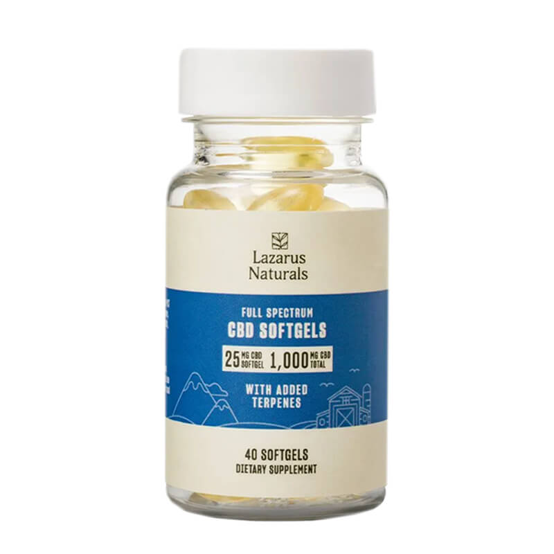 Full Spectrum CBD Capsules – 25mg – Lazarus Naturals Best Price