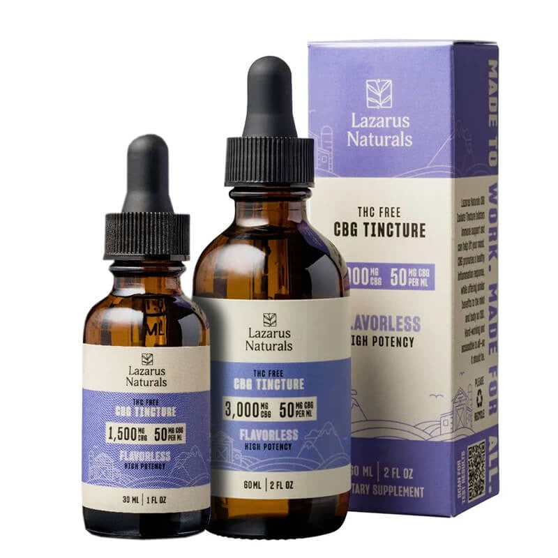 High Potency CBG Isolate Tincture – Flavorless – Lazarus Naturals Best Price