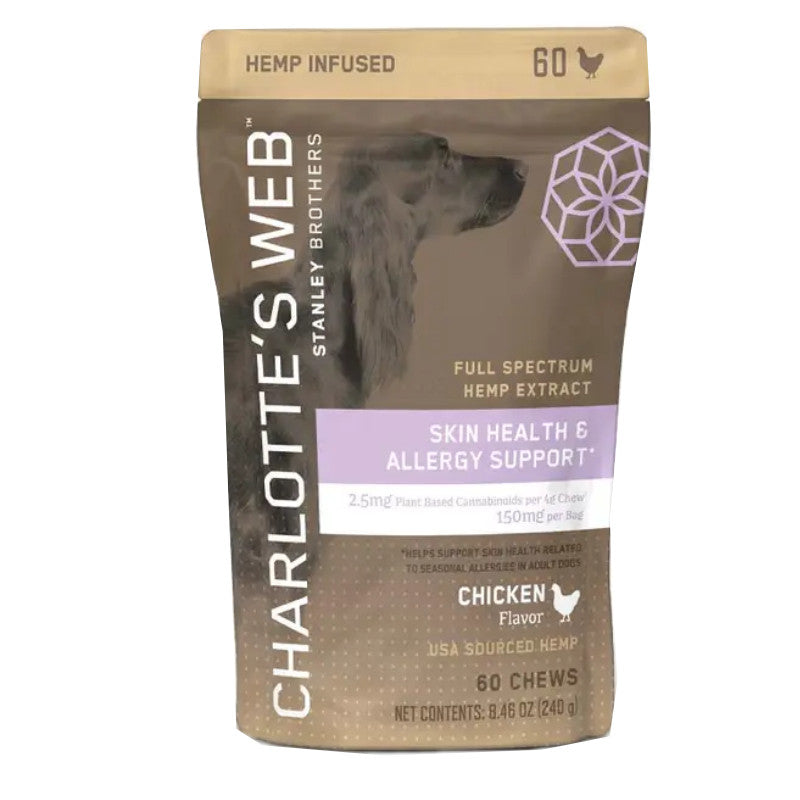 Skin Health & Allergy Support CBD Dog Chews – Chicken – Charlotte’s Web Best Price