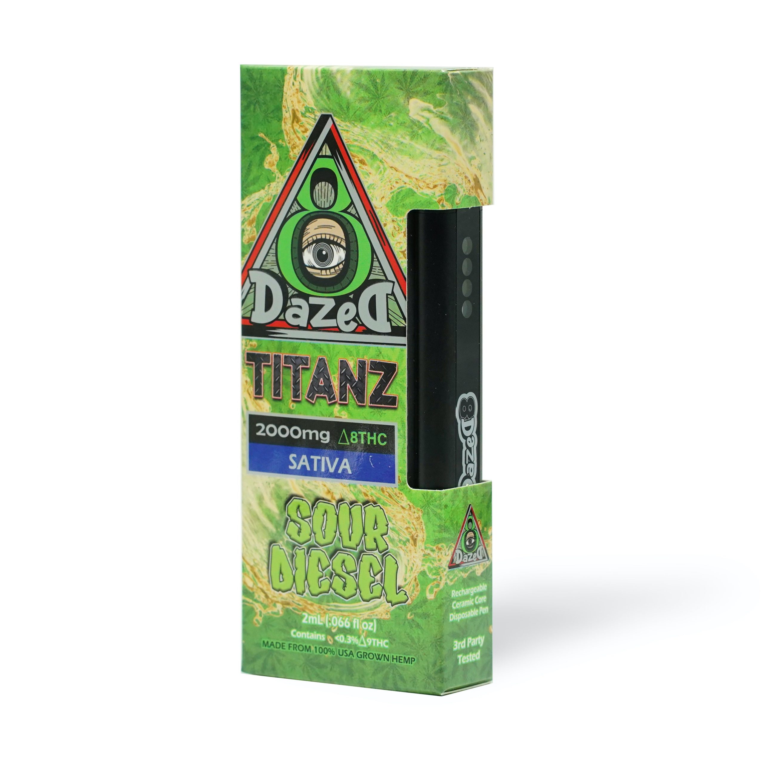 DazeD8 Sour Diesel Delta 8 Disposable (2g) Best Price