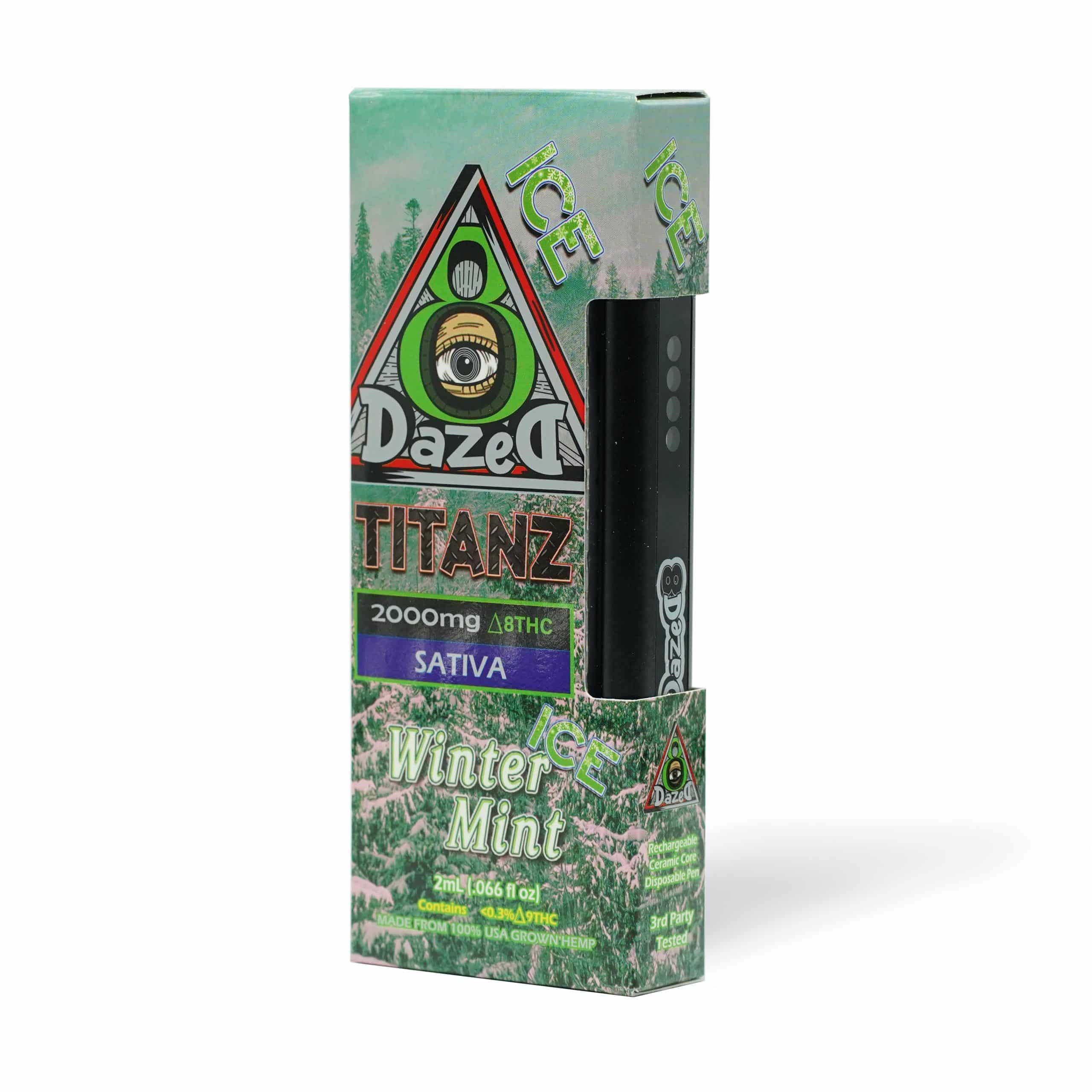 DazeD8 Winter Mint Ice Delta 8 Disposable (2g) Best Price