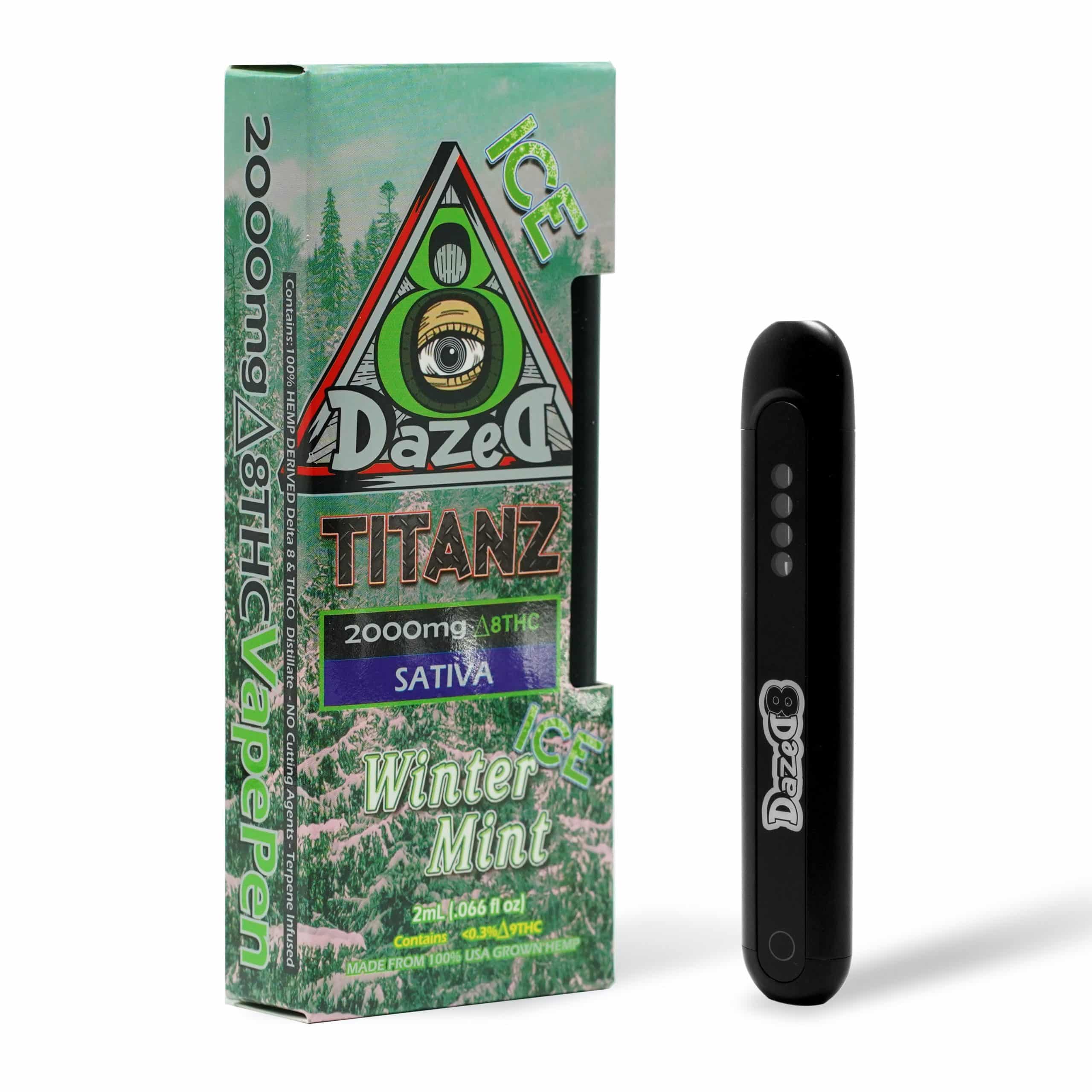 DazeD8 Winter Mint Ice Delta 8 Disposable (2g) Best Price