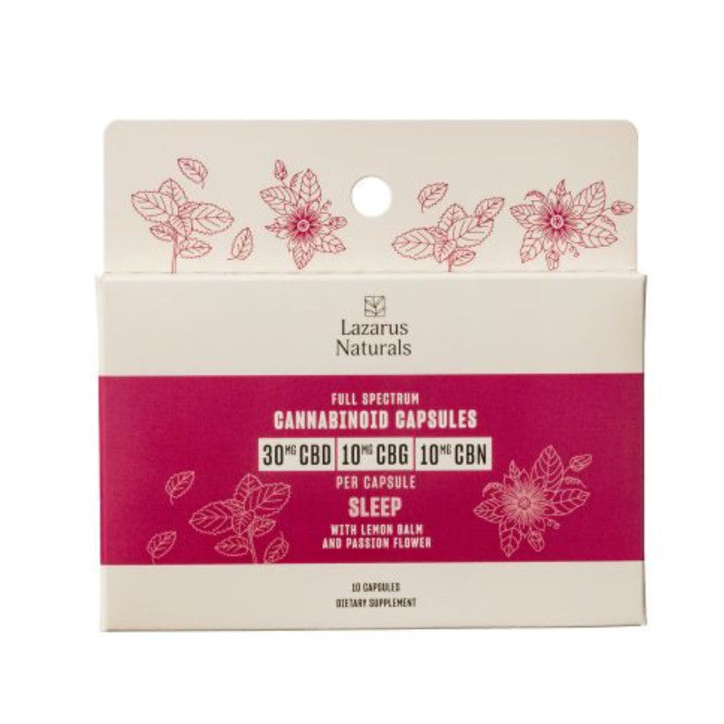 Full Spectrum CBD Capsules for Sleep with CBG & CBN – Lazarus Naturals Best Price