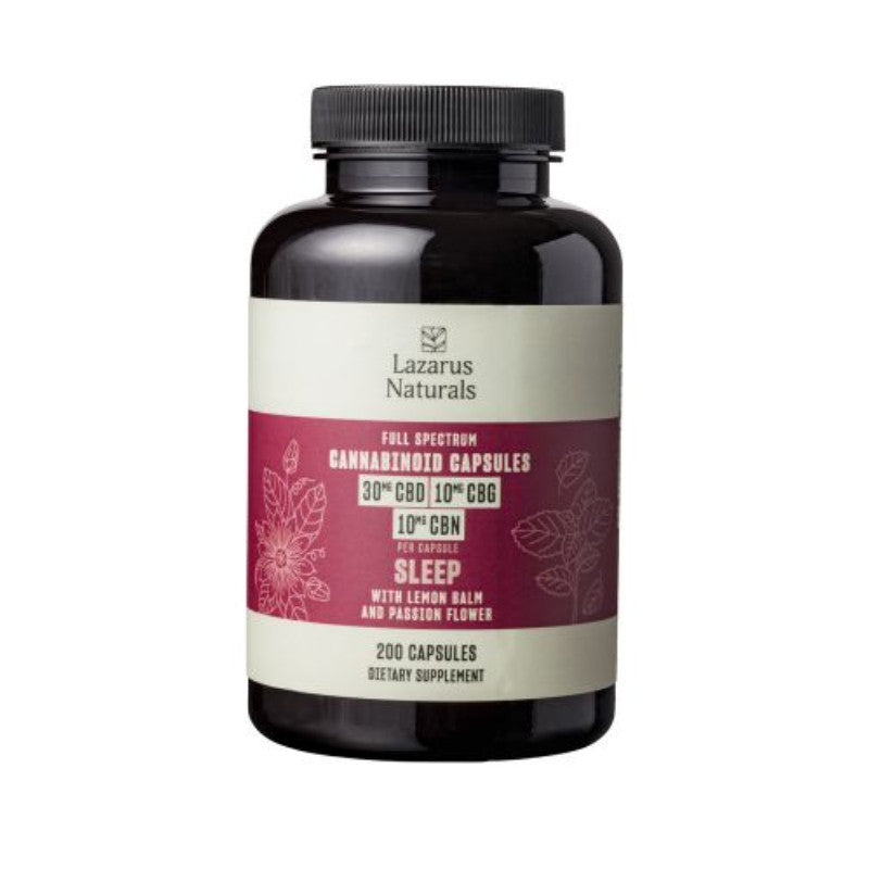 Full Spectrum CBD Capsules for Sleep with CBG & CBN – Lazarus Naturals Best Price