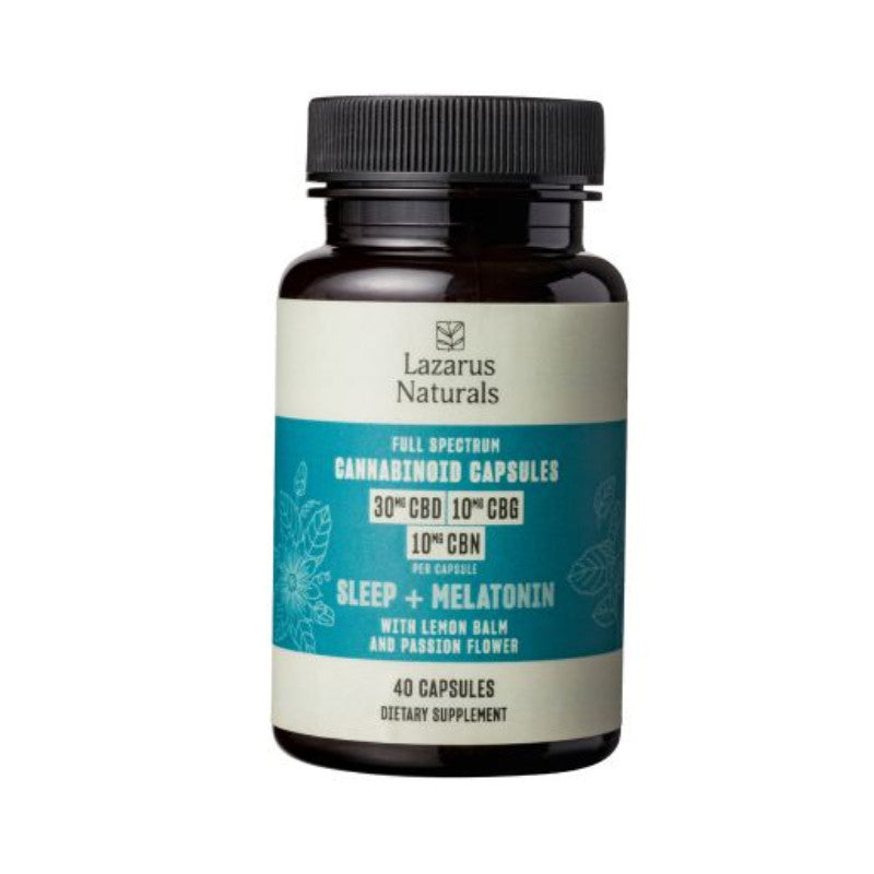 Full Spectrum CBD Capsules for Sleep with CBG, CBN & Melatonin – Lazarus Naturals Best Price