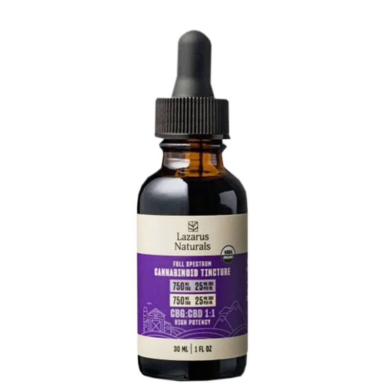 Full Spectrum CBD Oil Tincture with CBG – Lazarus Naturals Best Price